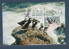 carte  1er jour  oiseau  le Macareux les Sept Iles  75  Paris   1960