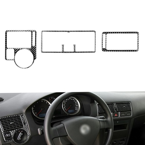 3X Carbon Fiber Interior Air Vent Cover For VW Golf MK4 Jetta Bora R32