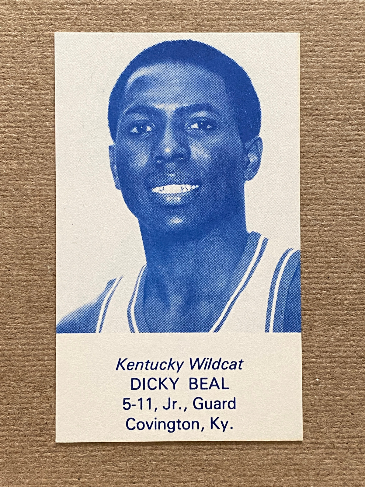CBK 1982-83 KENTUCKY WILDCATS College Basketball Schedule Card DICKY BEAL