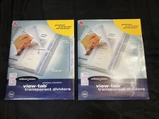 Wilson Jones® View-Tab Transparent Index Dividers 8-Tab Multi-color (Qty 2)