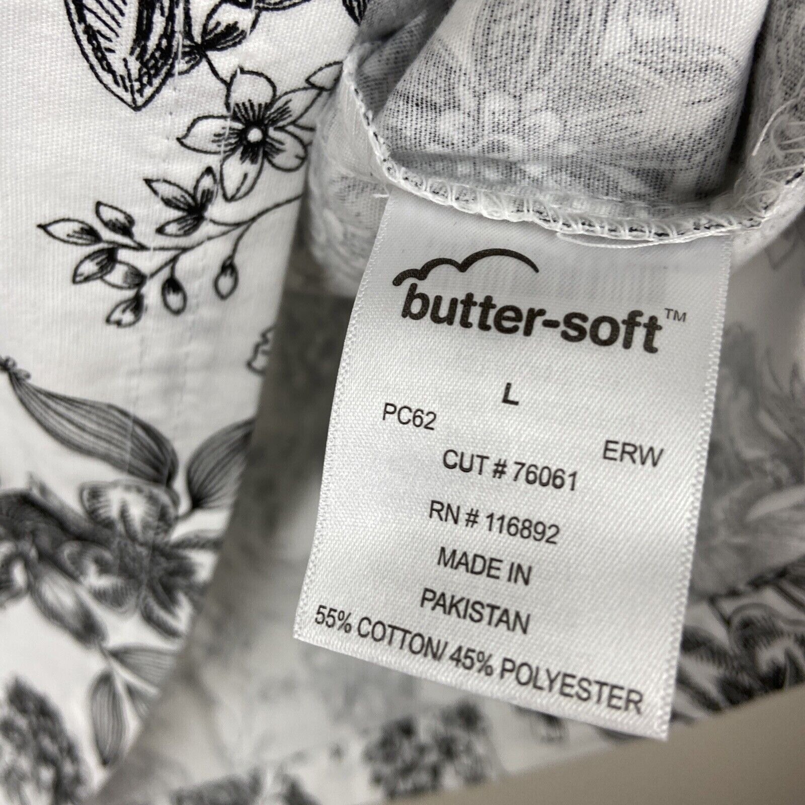 ButterSoft Scrub Top Plus Size L Floral Scrubs Nurse Uniform Vet eBay