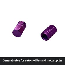 Aluminum Alloy Valve Cover Car Tire Valve Cover Motorcycle Valve Cover Purple