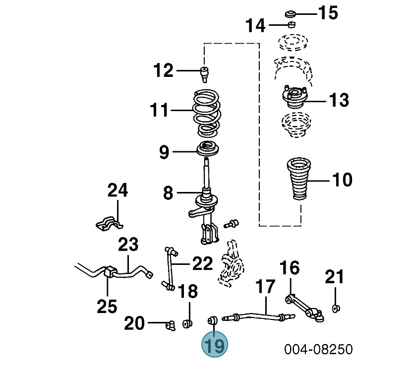 MOPAR Chrysler 300m Brazo de control de suspensión Buje Delantero Inferior 4616383 OEM NUEVO Foto 3 de 4