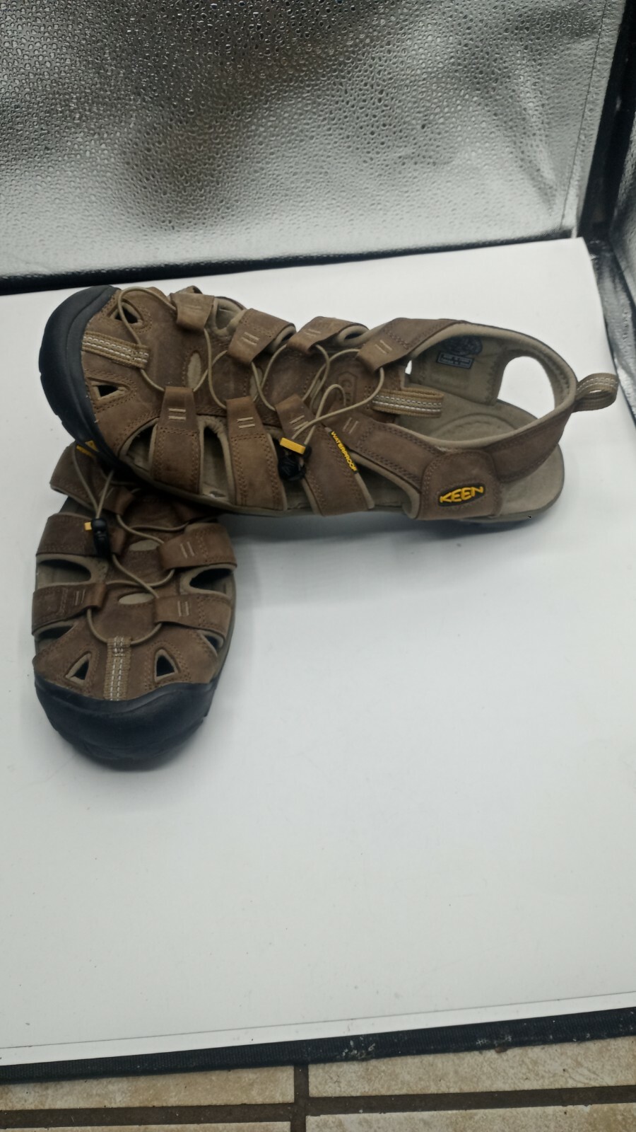 keen backless sandals