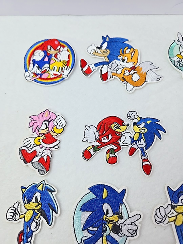 16pcs Cartoon Hedgehog Patch Anime Embroidery SEW Iron On Applique Jackets Jeans - Picture 6 of 9