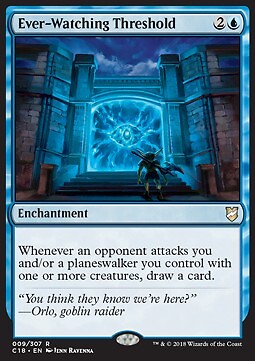 Magic/MTG Ever-Watching Threshold C18-9 Rare Englisch Good