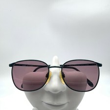 Vintage Gitano 114 Green Metal Oval Sunglasses Japan FRAMES ONLY