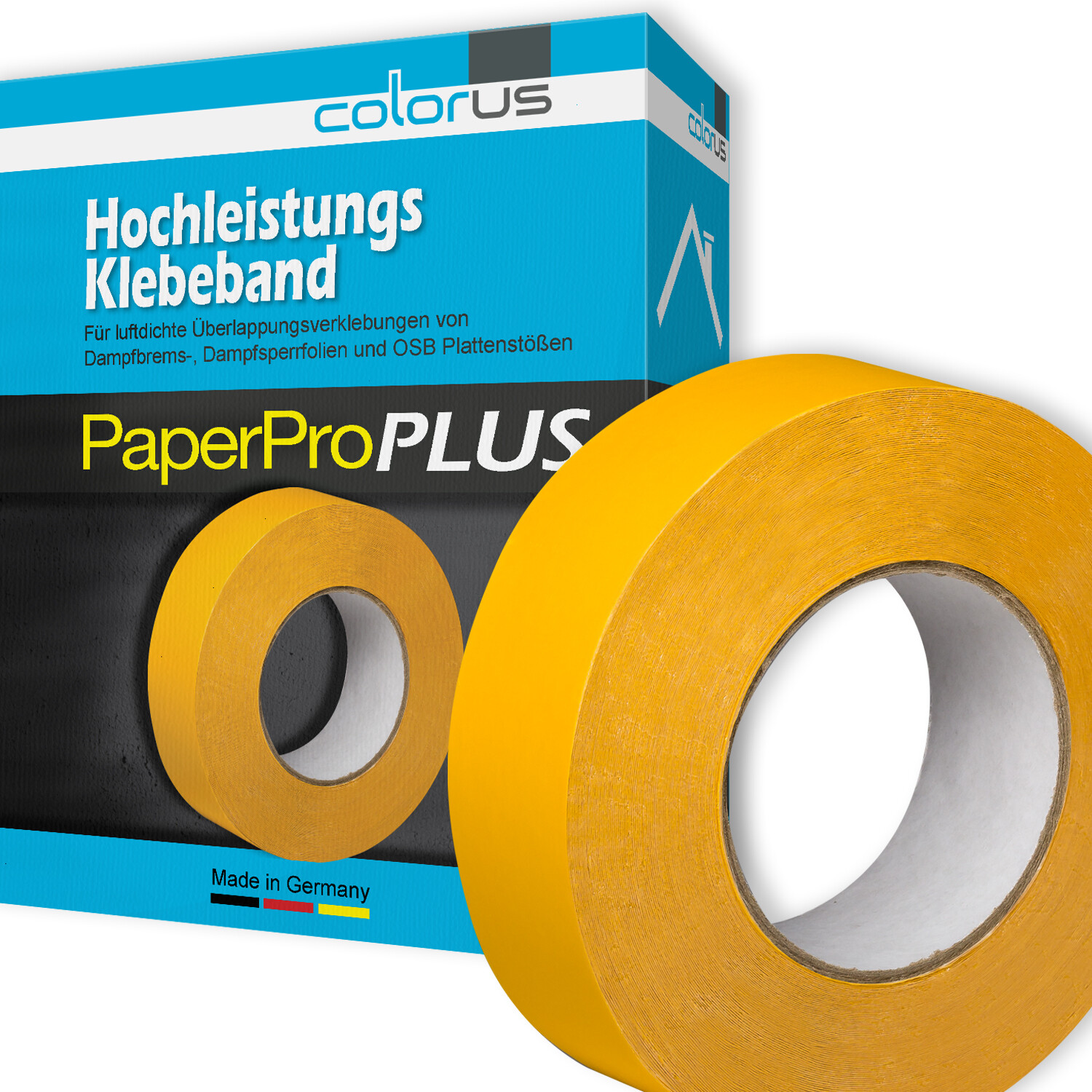 RANJIMA Dampfsperre Klebeband 3 Rollen - Wasserdichtes Dachband Für Unterspannbahnen 20m X 5cm