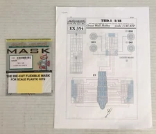 Eduard 1/48 TBD-1 Die-Cut Flexible Mask for Great Wall Hobby Kit EX354