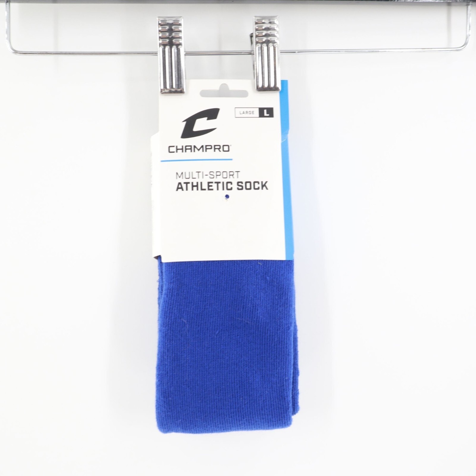 Champro Multi-Sport Athletic Sock Mens L Blue Athletic Sports Thick Tube Utility