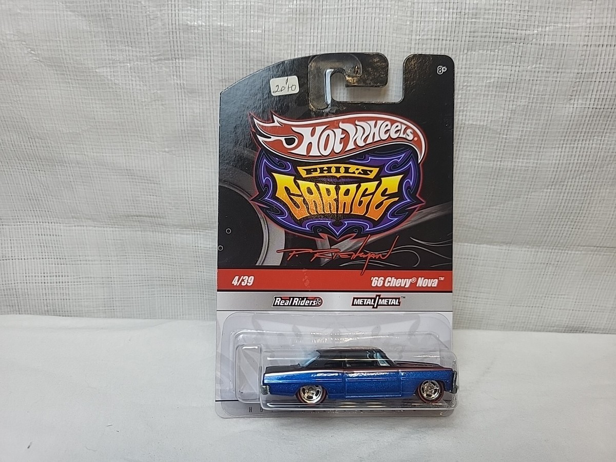 Hot Wheels Phil's Garage '66 Chevy Nova 502 Toy Car NIP | eBay