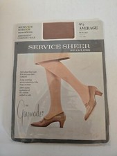 NIP Gaymode Seamless Service Sheer Stockings 9.5 Average Suntan