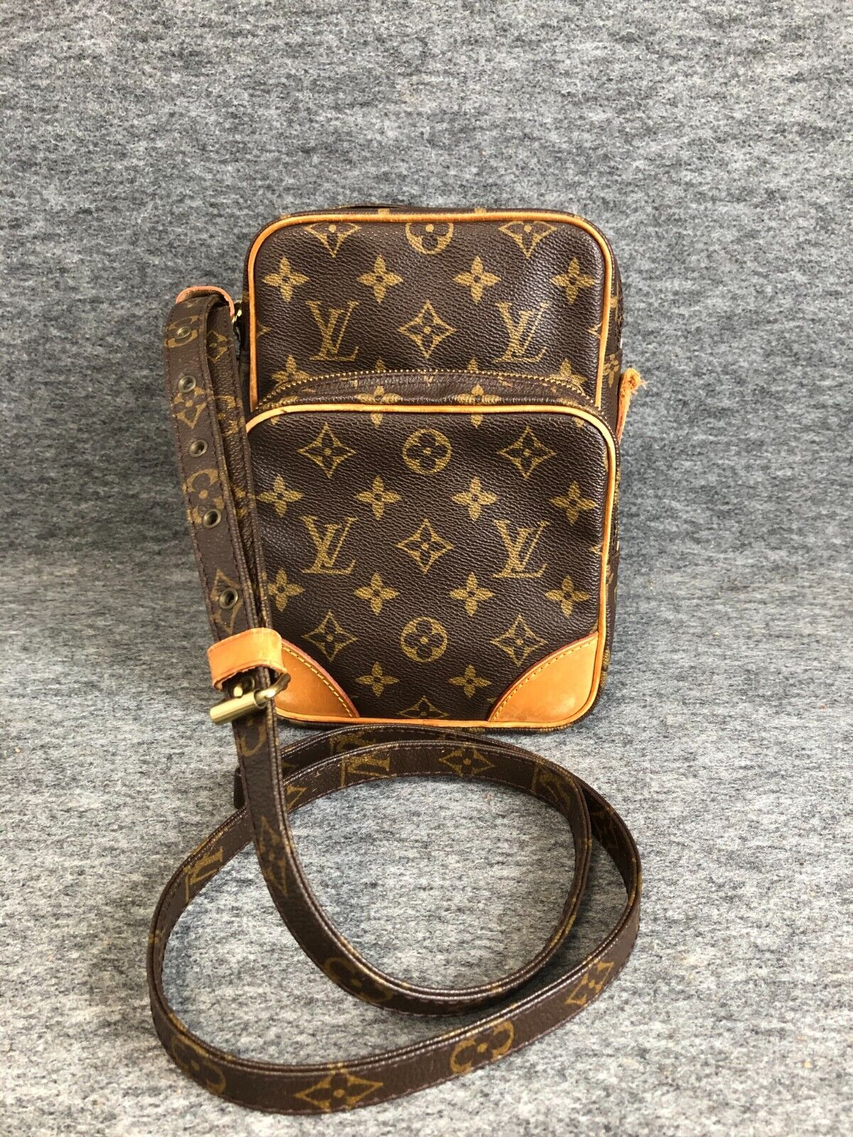 Louis Vuitton  M45236 Monogram Canvas Crossbody Bag Brown