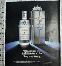 1989 Tanqueray Sterling Vintage Print Ad Vodk...