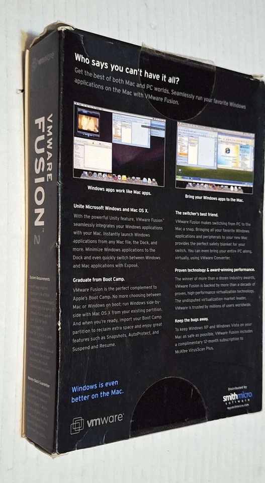 New / Factory-Sealed / 2008 Vmware Fusion 2 "Windows Is Even Better On The Mac" - Image 2 of 4