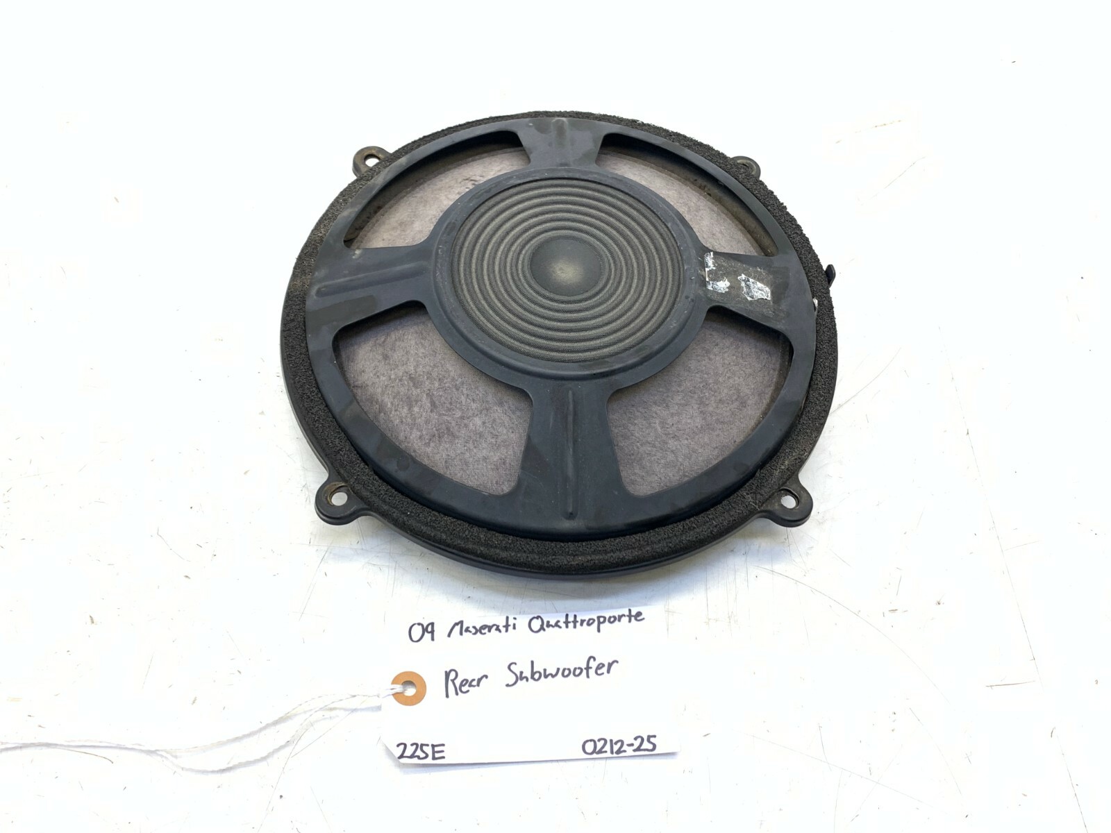 08 09 10 11 12 MASERATI QUATTROPORTE REAR SUBWOOFER SPEAKER OEM 280868-001