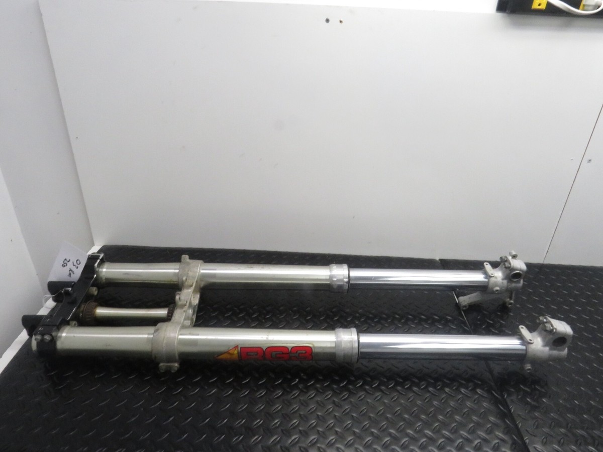 01 02 03 SUZUKI RM 250 RM250 FRONT FORKS FRONT END RIGHT LEFT FORK