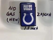 Indianapolis Colts Flip Top Chrome Oil Lighter Wind Resistant Flame NFL TEAMS😣