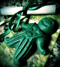 Money Drawing - Wax Spell Poppet - Handmade, Witchcraft, Hoodoo, Wicca, Wax Doll