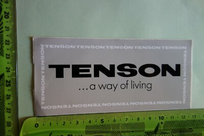 Alter Aufkleber Sport Mode Kleidung TENSON ...a way of living