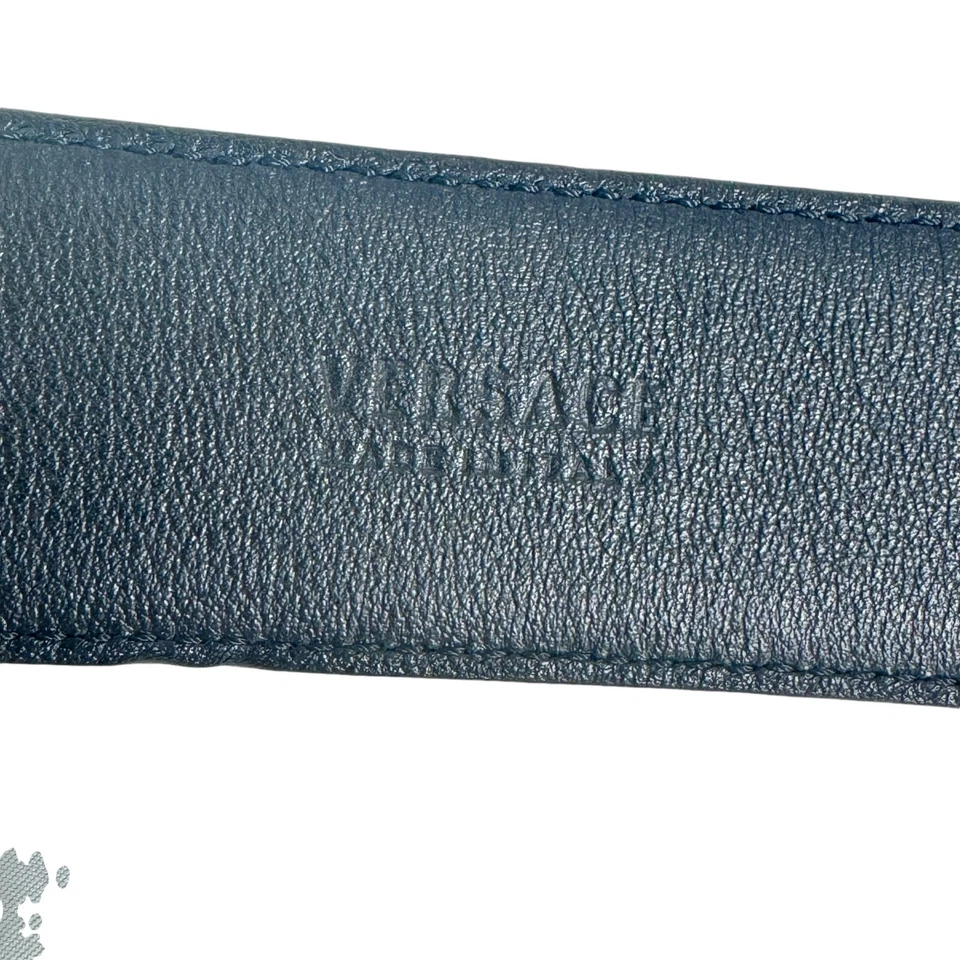 Cinturón VERSACE Marrón Charol y Medusa Biggie Hebilla Hombres Unisex Italia 100/40 Foto 2 de 4