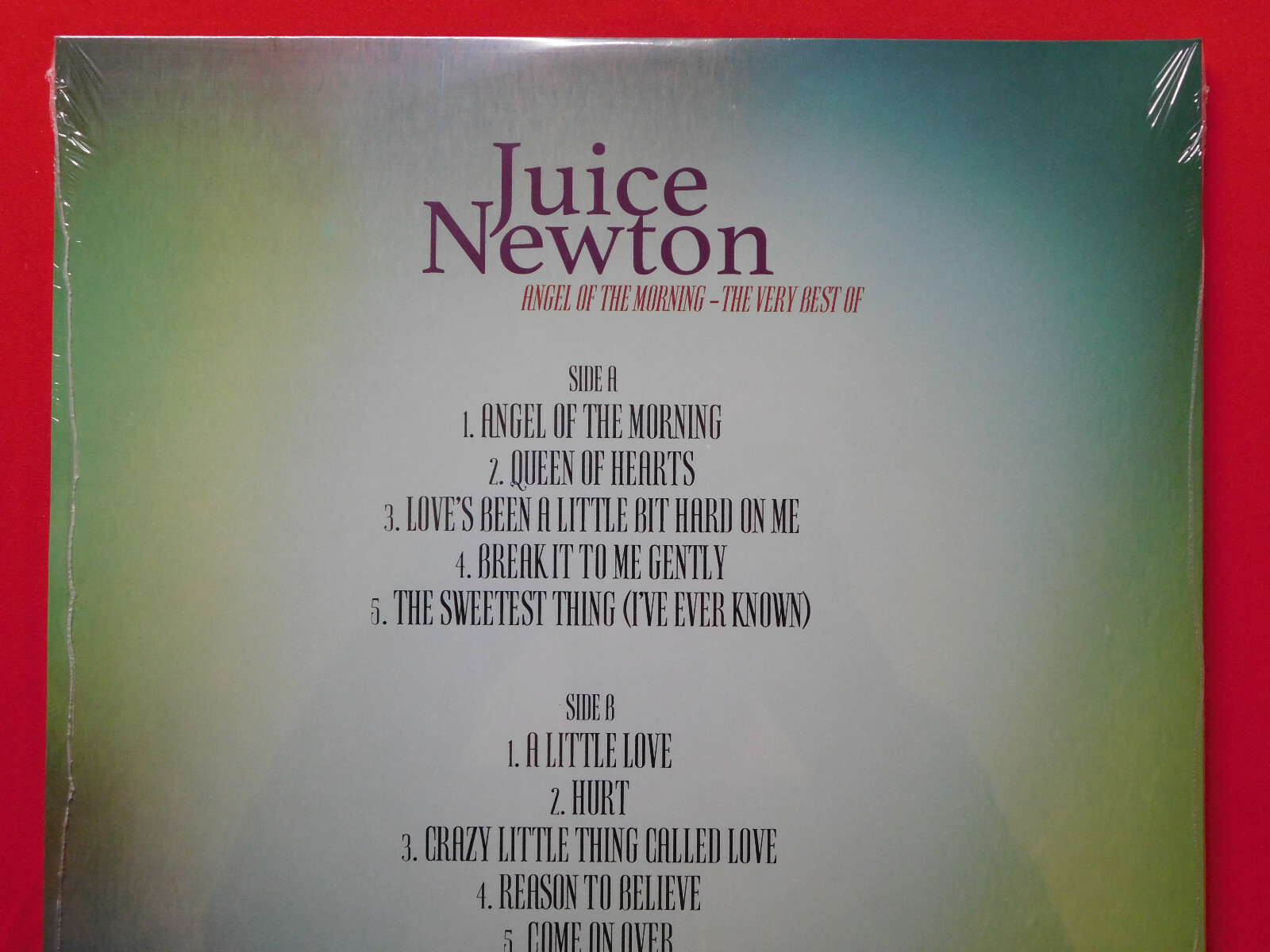 Juice Newton Angel Of The Morning Very Best Pink Vinyl Queen of Hearts