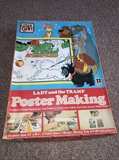 Lady And The Tramp - Poster Making Set - Disney - Vintage - Please Read