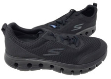 Skechers Men's GoWalk Glide Step Ryder Lace Up Walking Shoes Black Size:8.5 111P
