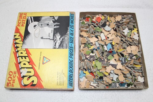 Vintage Saalfield - "Superman Stands Alone" Picture Puzzle 1940 (500 Piece) - Picture 4 of 18