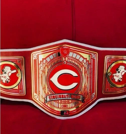 Cincinnati Reds MLB Championship Title Legacy Belt Adults Size 2mm Zinc - Image 3 of 4