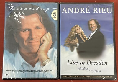 André Rieu Dreaming DVD + Live in Dresden Wedding at the Opera DVD NEW SEALED