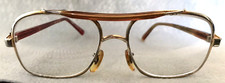 Vintage Gold-tone Aviator Type EYEGLASSES Frames AUSTRIA LEO 52-20-135