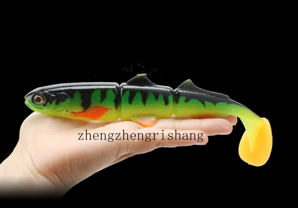 1PCS Big Game Soft Plastic Bait Swimming Paddle Tail 16cm 22cm