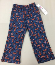 NFL CHICAGO BEARS BOYS FLANNEL SLEEP PANTS NEW With Tags