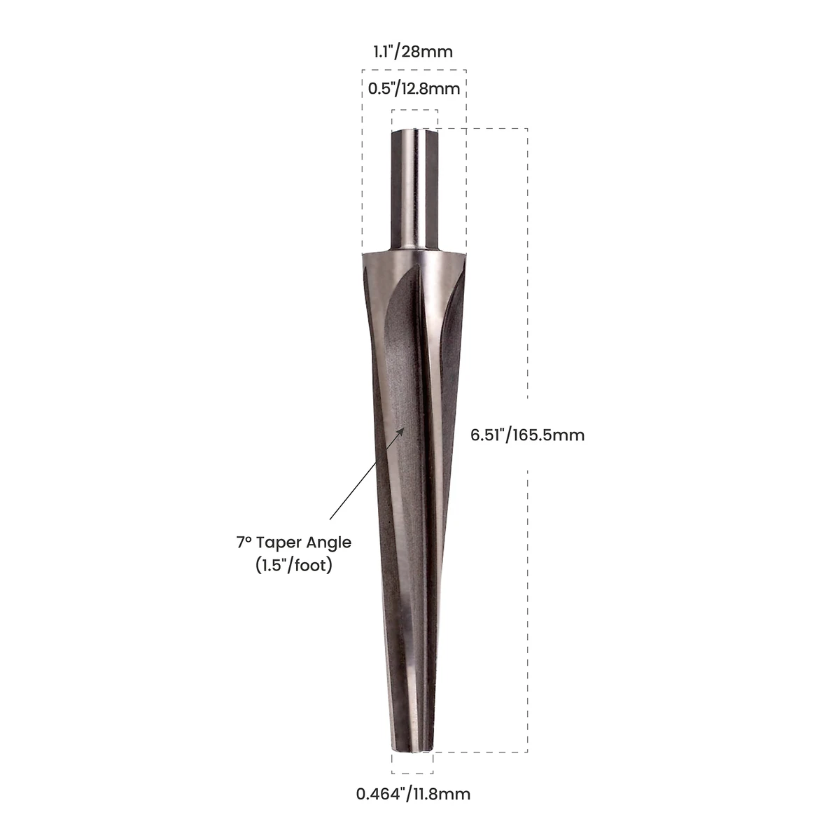 Performance Tapered Ball Joint Tie Rod End Reamer Fit 7 Degree 1 1 2