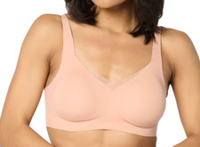 Evelyn  Bobbie Beyond Mesh Seamless Wirefree Bra X-Large Salt A693705 12808