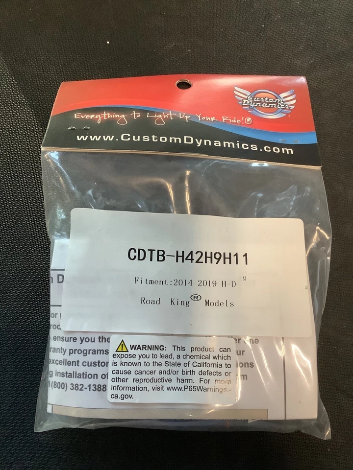 2001-1264 CDTB-H42H9H11 CUSTOM DYNAMICS TruBEAM® harness Adaptor H4 FLHR 14+ - Image 2 of 2