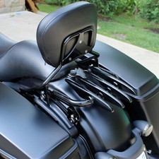Backrest Sissy Bar & Rack For Harley Touring ...