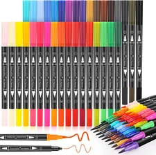 Art Brush Markers Pens for Adult Coloring Books, School Supplies for Kids Teens,