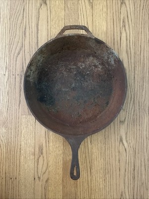 Lodge 15'' #14SK Cast Iron Skillet Frying Pan For Restoration U.S.A.