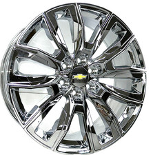 4 New Chrome 95513 Replica Wheels Fits 2022 Chevy Silverado Tahoe Ltz Rst 6x5.5