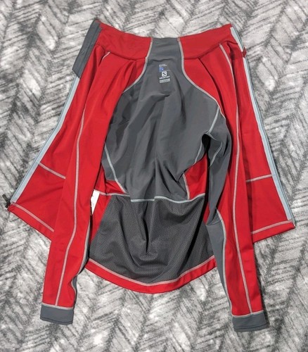 Salomon Advanced Skin Shield Jacket Mens Medium M Reflective Running Cycling - Picture 9 of 23