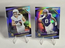 2025 Panini Prizm TJ Hockenson Silver #173 Minnesota Vikings  And Ivan Pace🔥