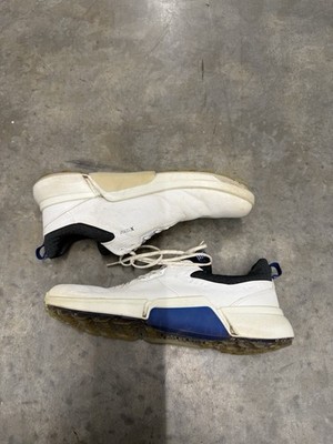 ECCO BIOM H4 Gore-Tex Waterproof Spikeless Golf Shoes White Blue Mens Sz 11-11.5