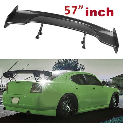 Rear Trunk Spoiler Lip Wing Carbon Fiber Look Color For Dodge Challenger 2008-15