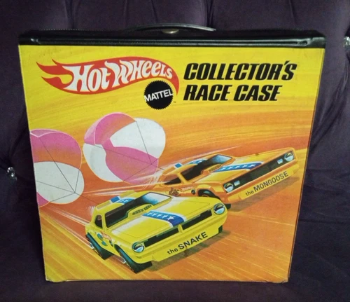 Hot Wheels Collector's Race Case W/6 Trays 1969 Mattel Storage Case Hold 72 Cars