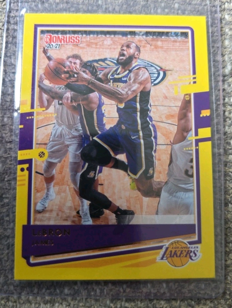 2020-21 Panini Donruss - LeBron James #12 Yellow Flood