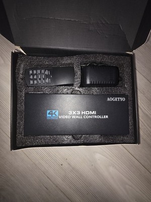 PORTTA HDMI Video Wall Controller-Processor  3x3 4K, 19 Splicing-9 Screens to 1