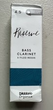 D'Addario Woodwinds Reserve, Bass Clarinet Reeds Box of 5 4.5
