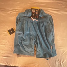 Dakine Swim Boys 2-piece Swim Set NWT Small Rash Guard UPF 30 Teal Gray